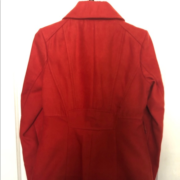 🛑 Jessica Simpson Burnt Orange Peacoat - Size S - Picture 2 of 7